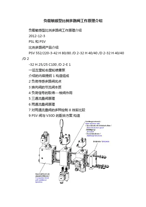 负载敏感型比例多路阀工作原理介绍