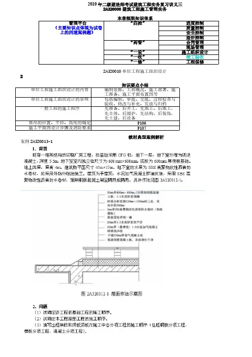 【VIP专享】2010年二级建造师考试建筑工程实务复习讲义三