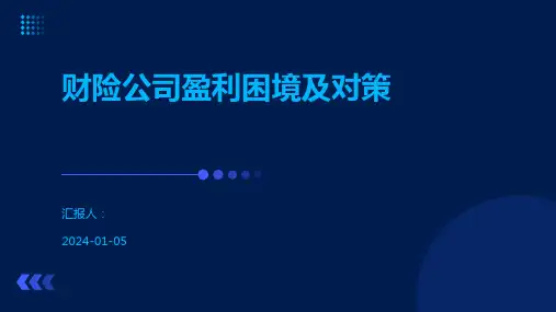 财险公司盈利困境及对策