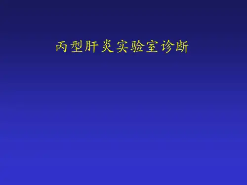 丙型肝炎实验室诊断【19页】