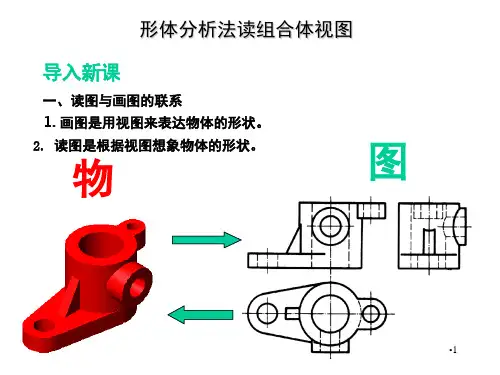 读组合体视图的方法PPT课件