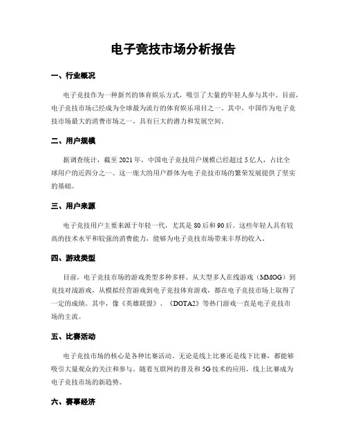 电子竞技市场分析报告