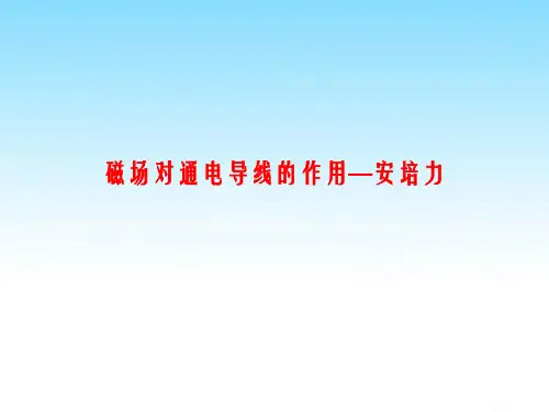 磁场对通电导线的作用—安培力