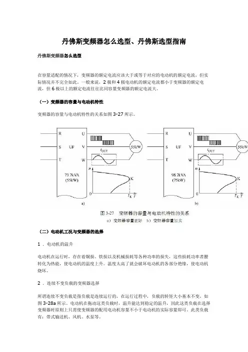丹佛斯变频器怎么选型、丹佛斯选型指南