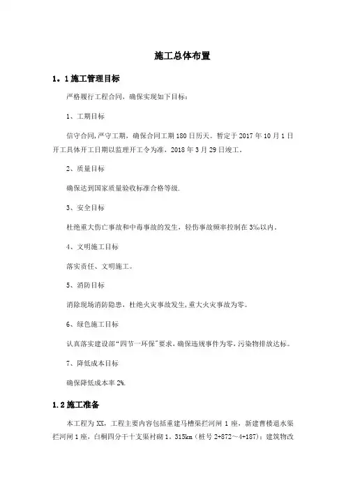 施工总体布置