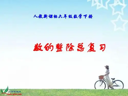 人教新课标数学六年级下册《数的整除总复习》PPT课件