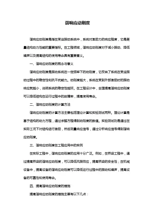 谐响应动刚度