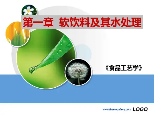 第一章  软饮料及其水处理