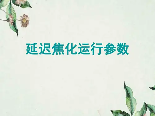 延迟焦化装置运行参数设置和计算