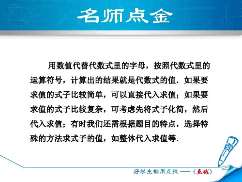 专训2 求代数式值的技巧