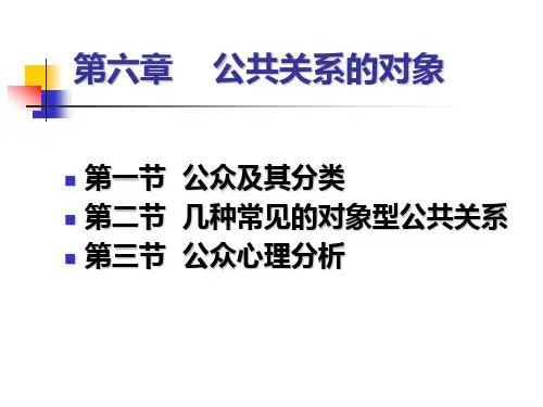 《公共关系学》第六章