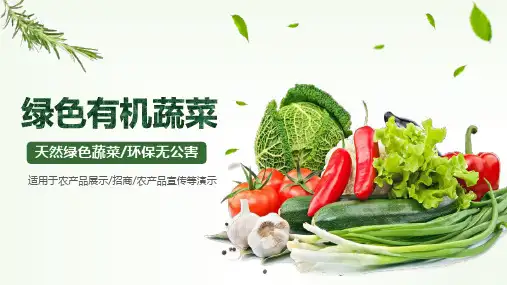 农产品PPT幻灯片演示