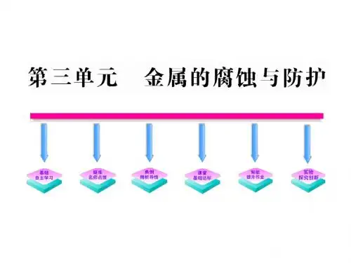 苏教版高中化学选修四课件1.3金属的腐蚀与防护