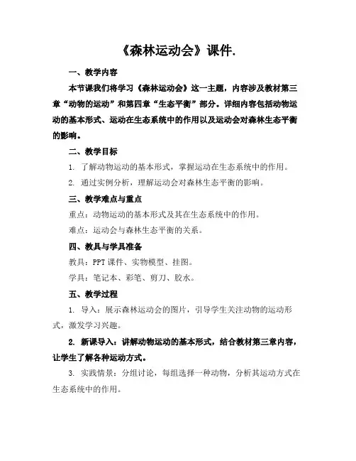 《森林运动会》课件.