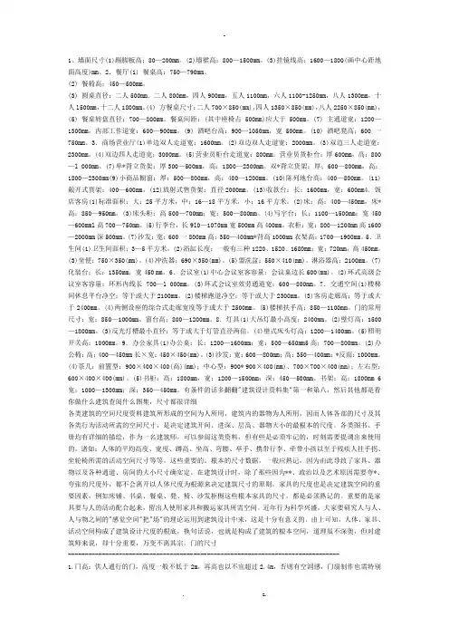建筑的空间尺度