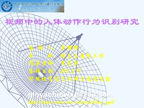 视频中的人体动作行为识别-硕士论文PPT