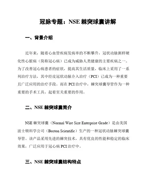 冠脉专题：NSE棘突球囊讲解
