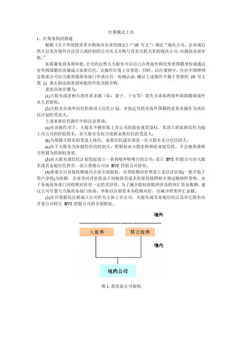 红筹模式上市