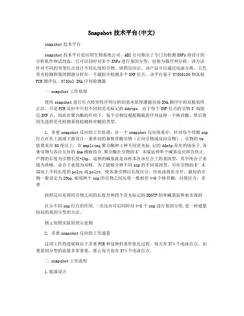 Snapshot技术平台(中文)