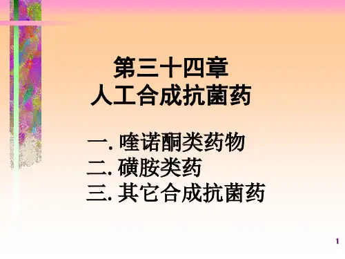 《人工合成抗菌药》PPT课件