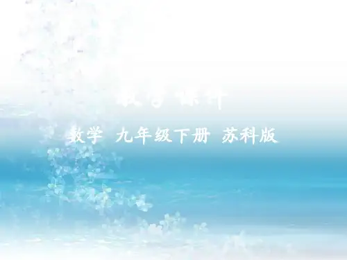 6最新苏科版初中数学九年级下册精品课件.1 图上距离与实际距离