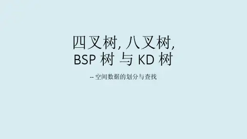 四叉树八叉树BSP树与KD树