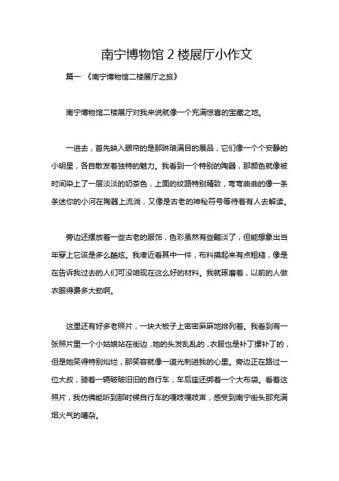 南宁博物馆2楼展厅小作文