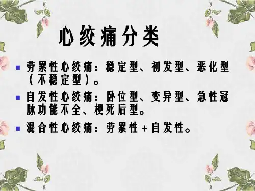 抗心绞痛药介绍