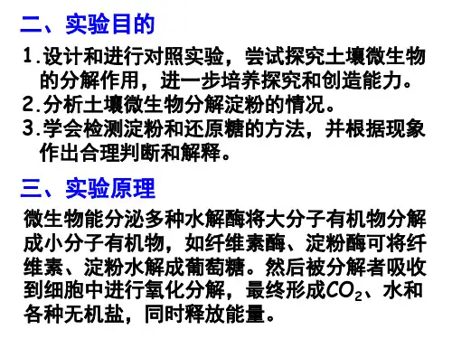 土壤微生物的分解作用