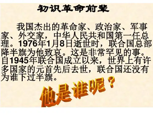 最新《一夜的工作》(精品课件)完美版
