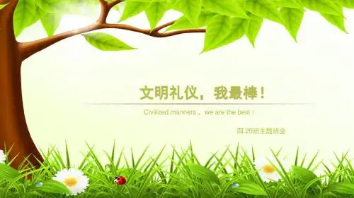 文明礼仪我最棒主题班会