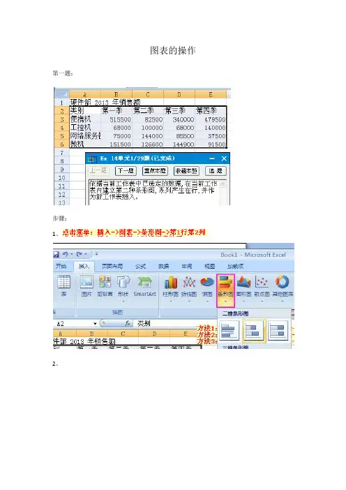 计算机国考样题EXCEL之图表的操作