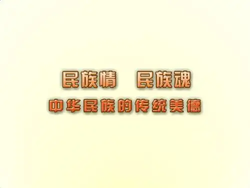 八年级政治下册 第18课《民族情 民族魂》课件 苏教版