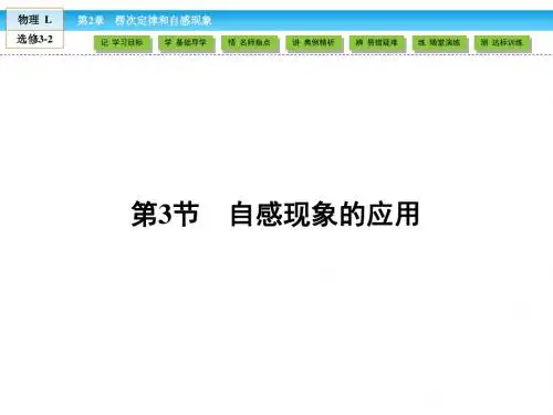 (鲁科版)高中物理选修3-2课件：第2章 楞次定律和自感现象 第3节