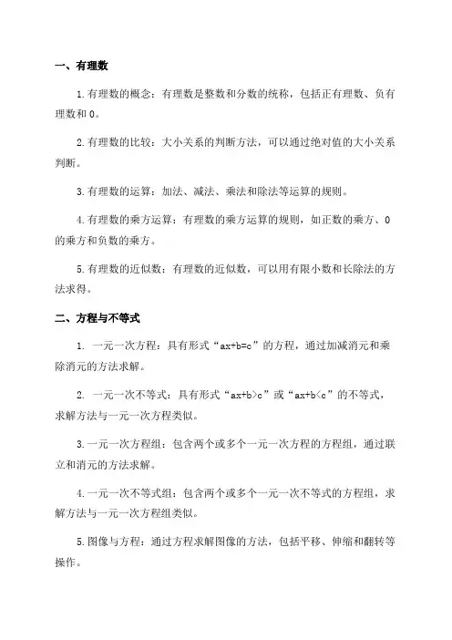 八年级数学知识点总结归纳