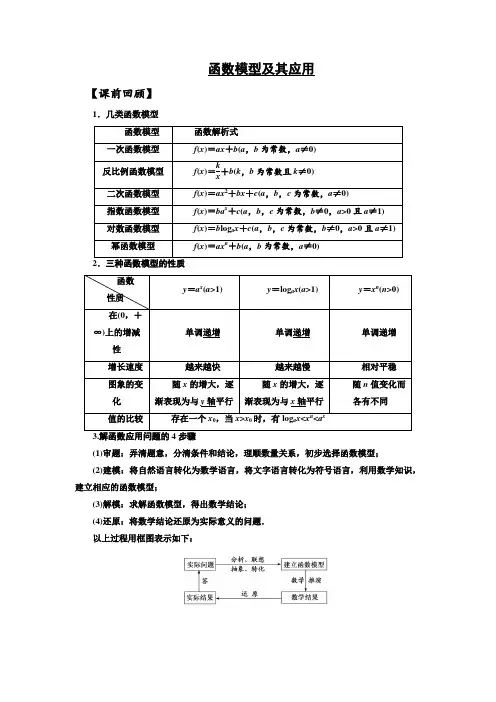 函数模型及其应用Word版含答案