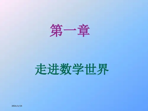 走进数学世界PPT
