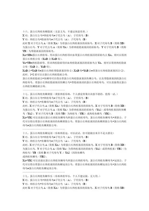 虎皮鹦鹉配对公式