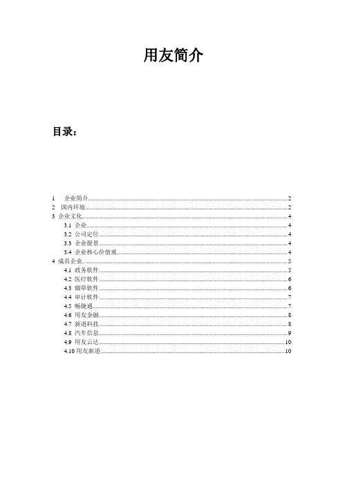 用友简介