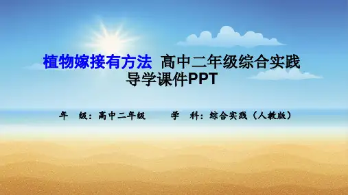 植物嫁接有方法 高中二年级综合实践导学课件PPT