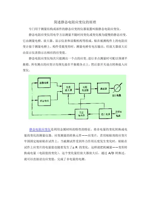 静态电阻应变仪的工作原理