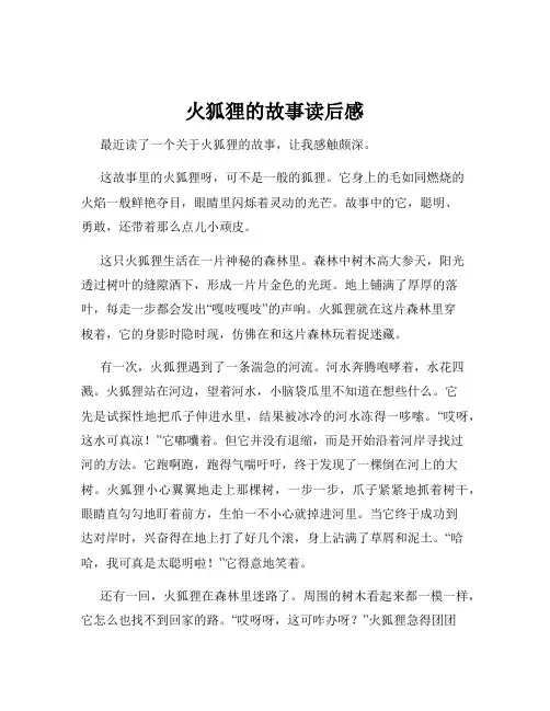 火狐狸的故事读后感