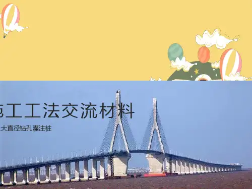 海上大直径钻孔灌注桩施工工法交流材