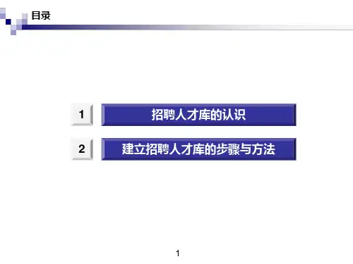 人才库建设思路和路径课件