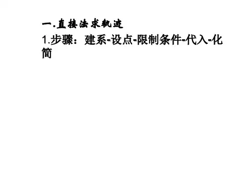 与圆有关轨迹问题