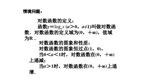 对数函数图像变换ppt课件