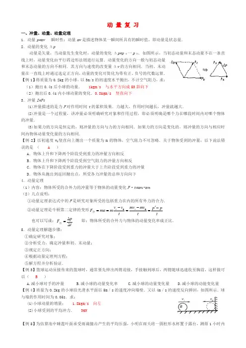 《动量》复习