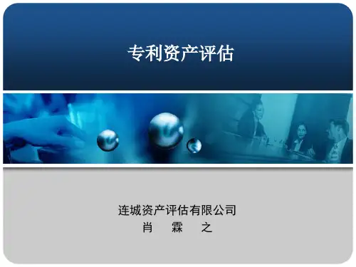专利资产评估与专利价值分析