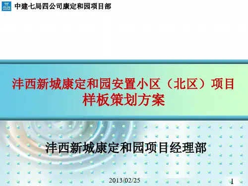 某小区项目样板策划方案(PPT 63页)