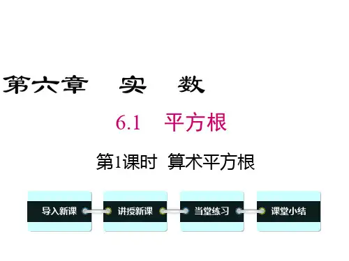 人教版数学七年级下册第六章实数教学课件